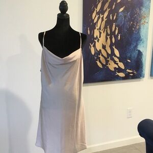 Elegant Cream Slip Dress